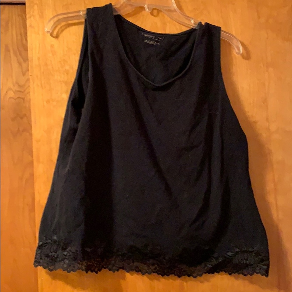 Black lace tank top
